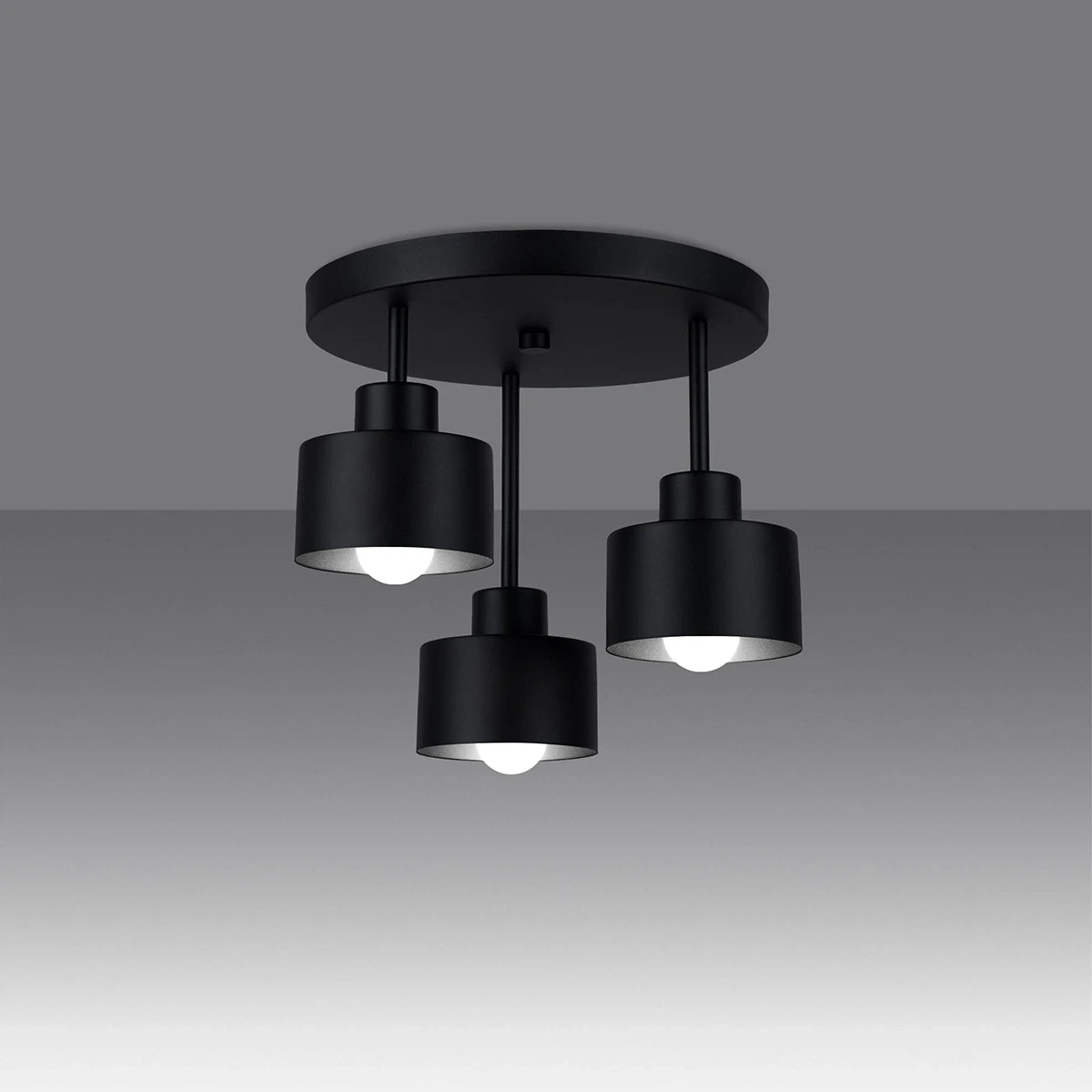 Deckenleuchte "SAVAR 3" – Deckenlampen in Schwarz | Dexity Lichtdesign