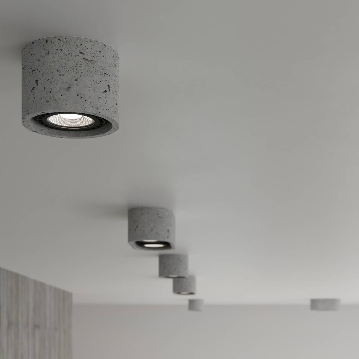 Beton - Deckenleuchte "Basic 2" – Deckenlampen in Betongrau | Dexity Lichtdesign