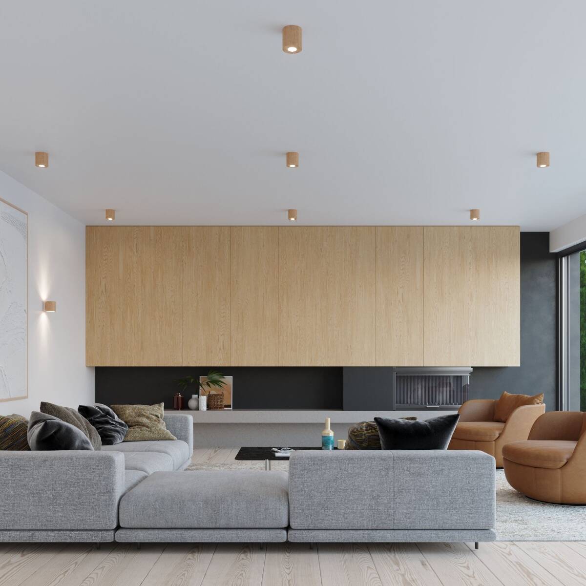 Naturholz - Deckenleuchte "Orbis" – Deckenlampen in Naturholz | Dexity Lichtdesign