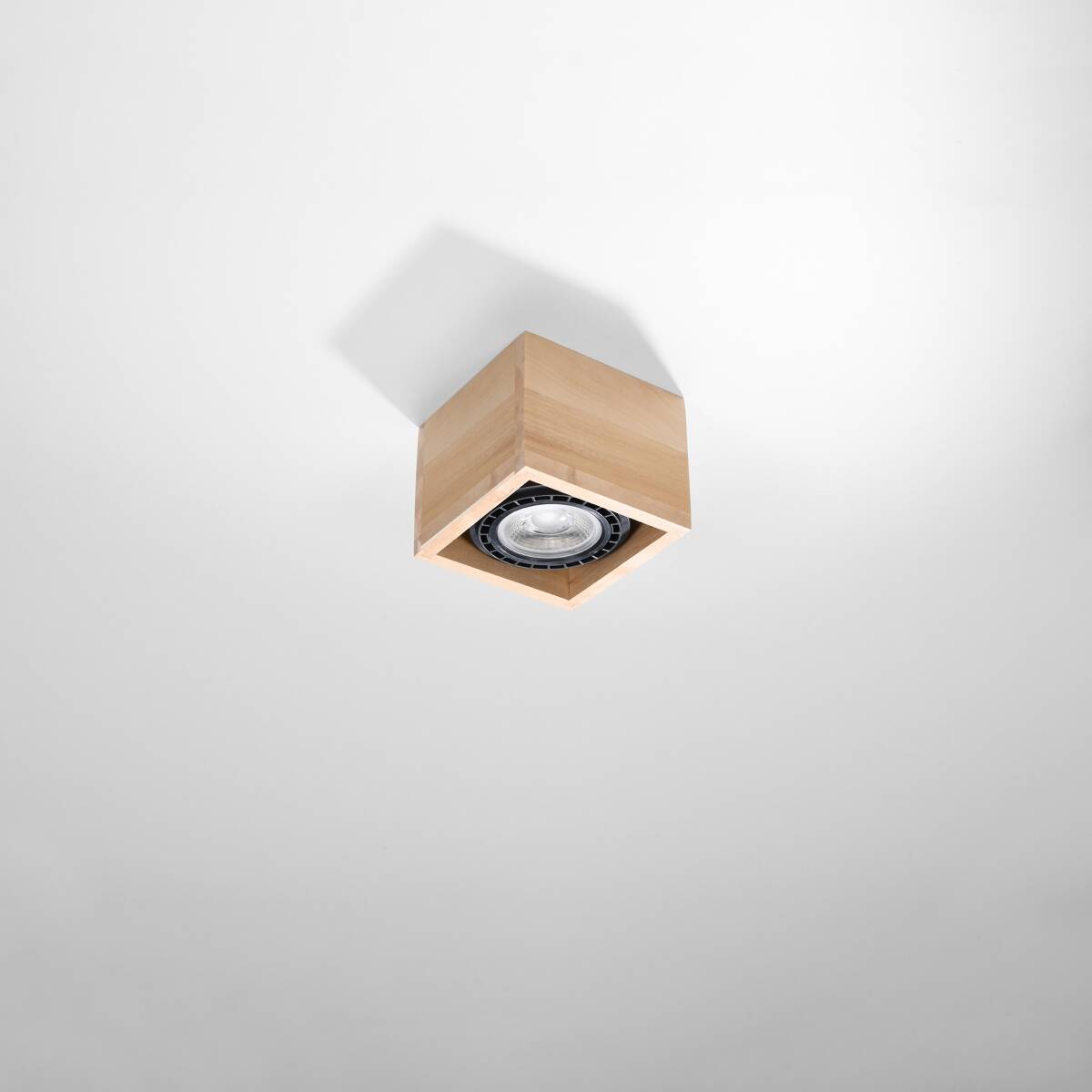 Naturholz - Deckenleuchte "Quatro 1" – Deckenlampen in Naturholz | Dexity Lichtdesign