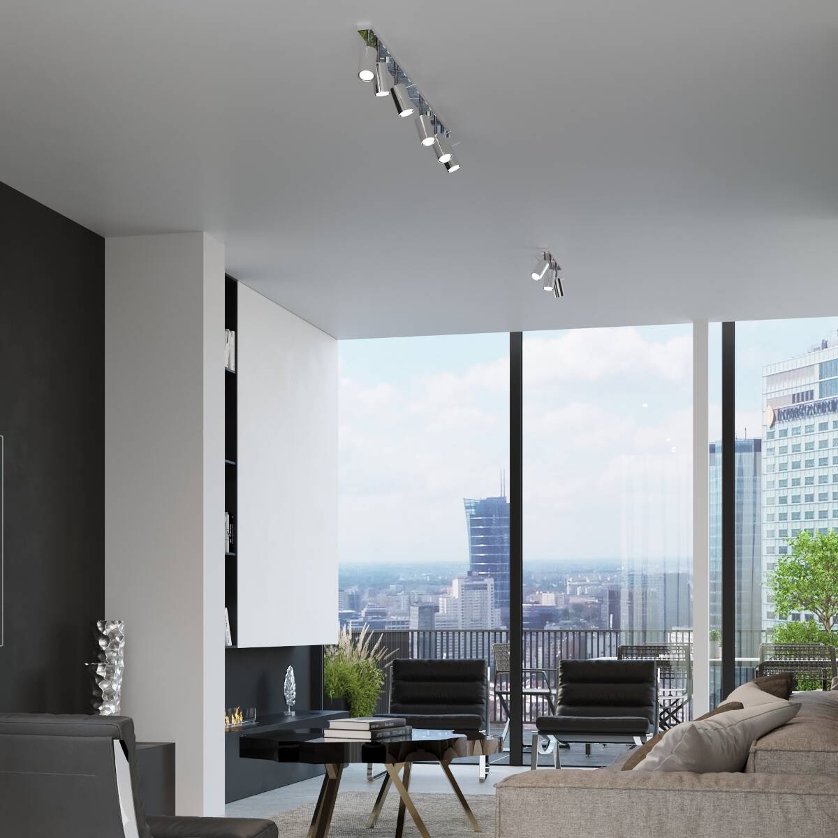 Deckenleuchte "Ring 4" – Deckenlampen in Chrom | Dexity Lichtdesign