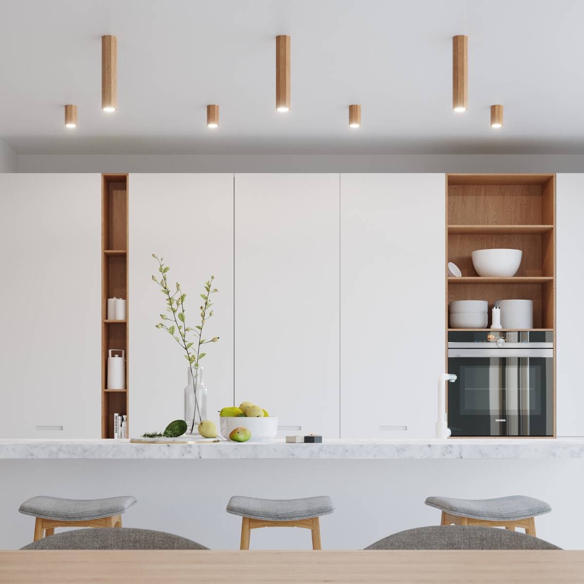 Deckenleuchte "Zeke 30" – Deckenlampen in Naturholz | Dexity Lichtdesign