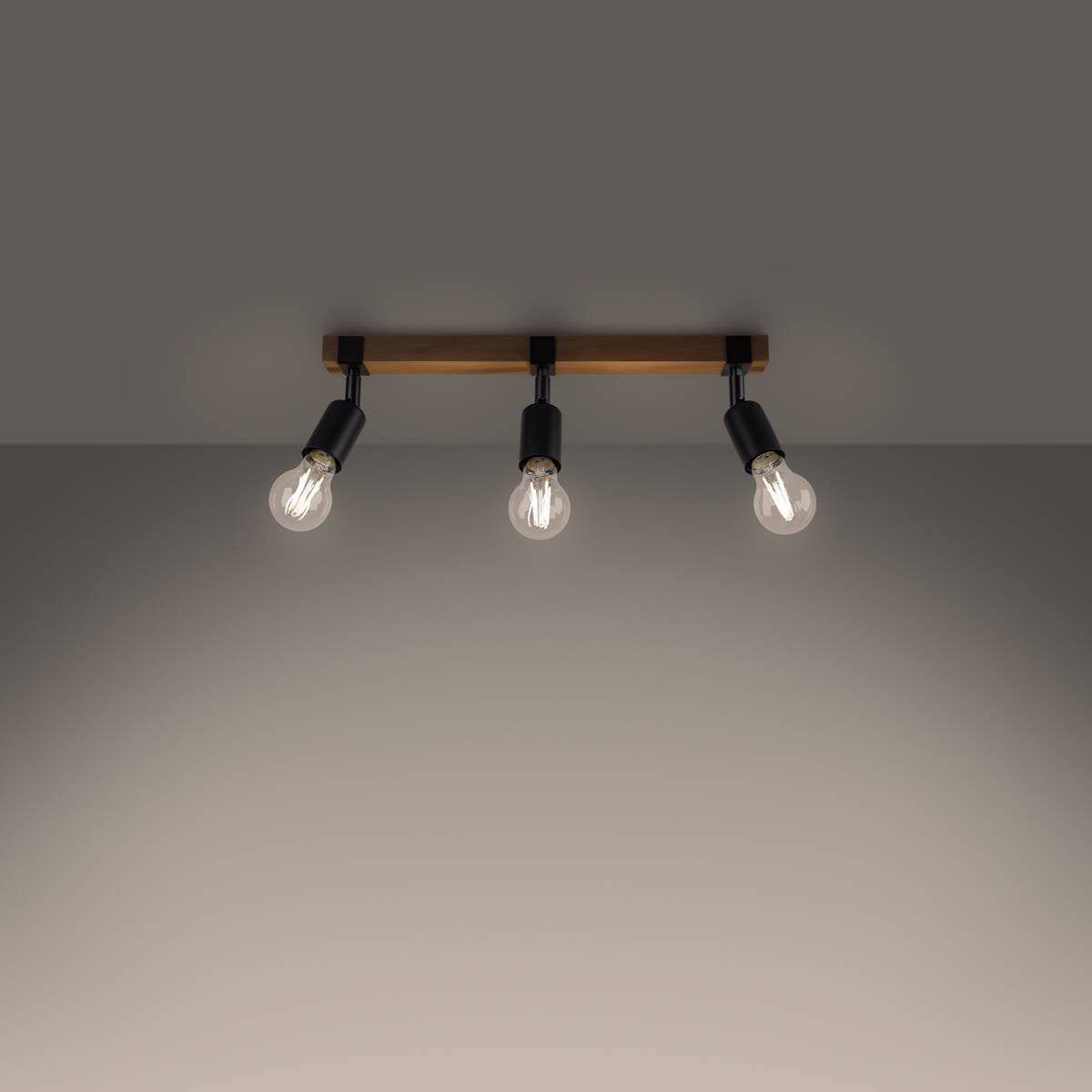 Deckenleuchte "Zuca 3" – Deckenlampen in Schwarz | Dexity Lichtdesign