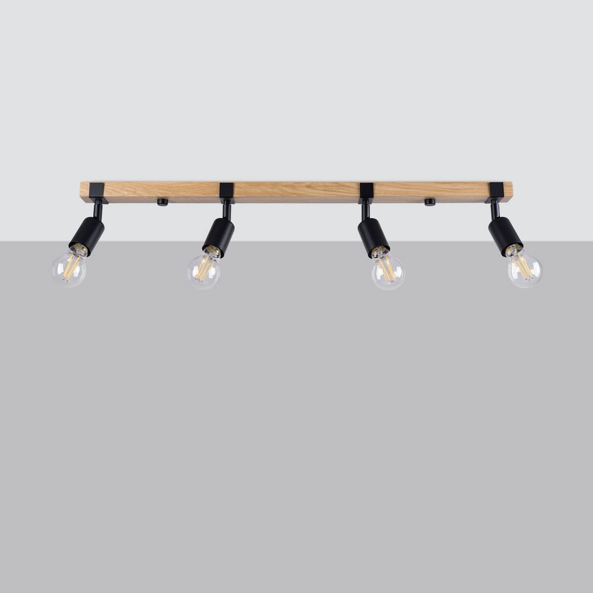 Deckenleuchte "Zuca 4" – Deckenlampen in Schwarz | Dexity Lichtdesign