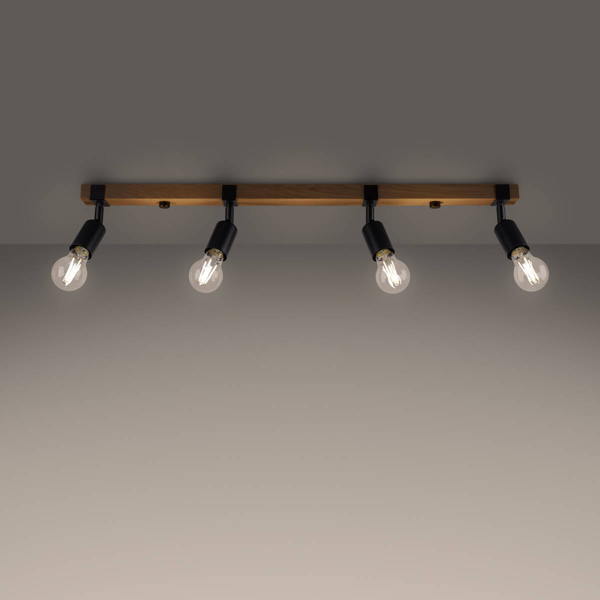 Deckenleuchte "Zuca 4" â Deckenlampen in Schwarz | Dexity Lichtdesign