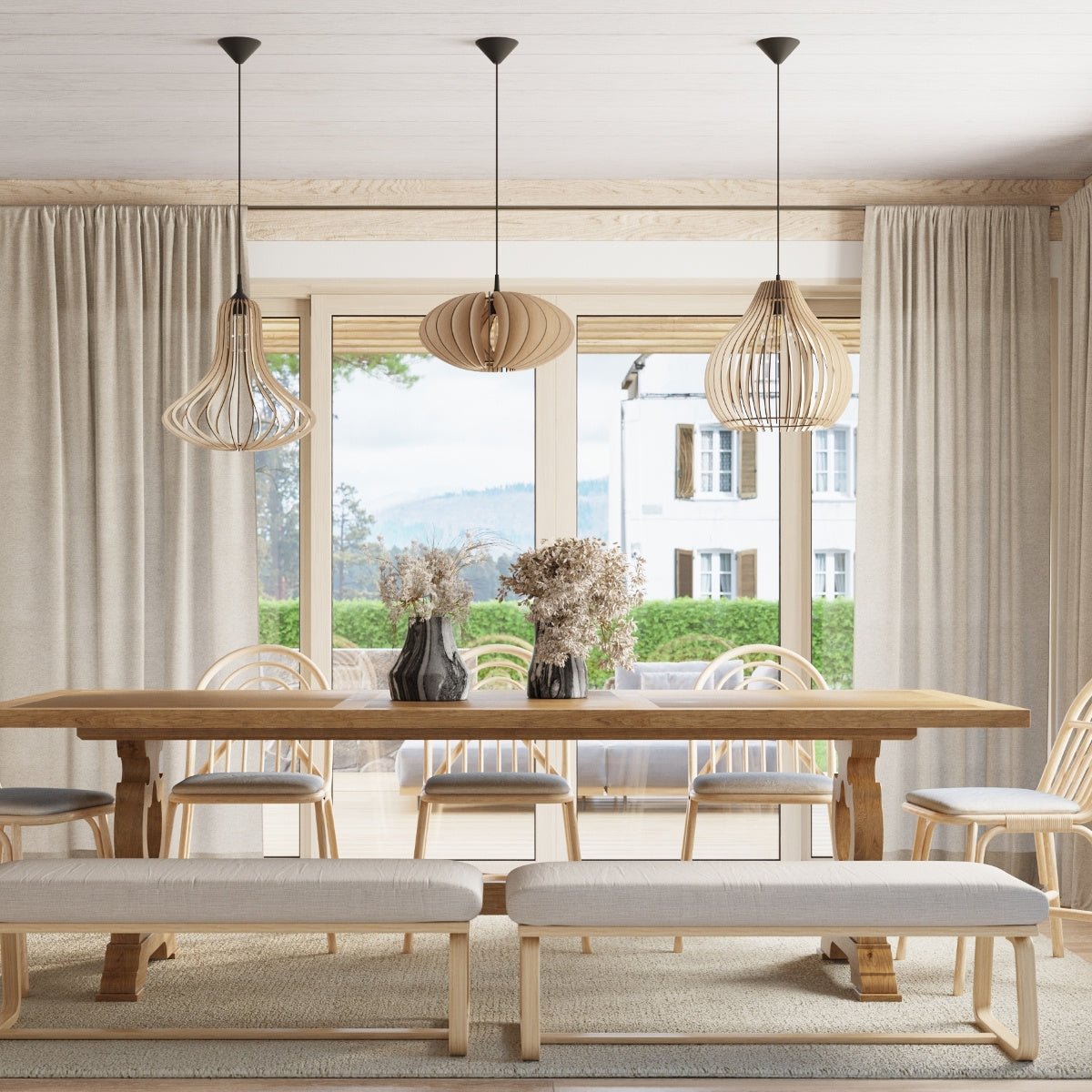 Hängeleuchte "Elza" – Pendelleuchten in Naturholz | Dexity Lichtdesign