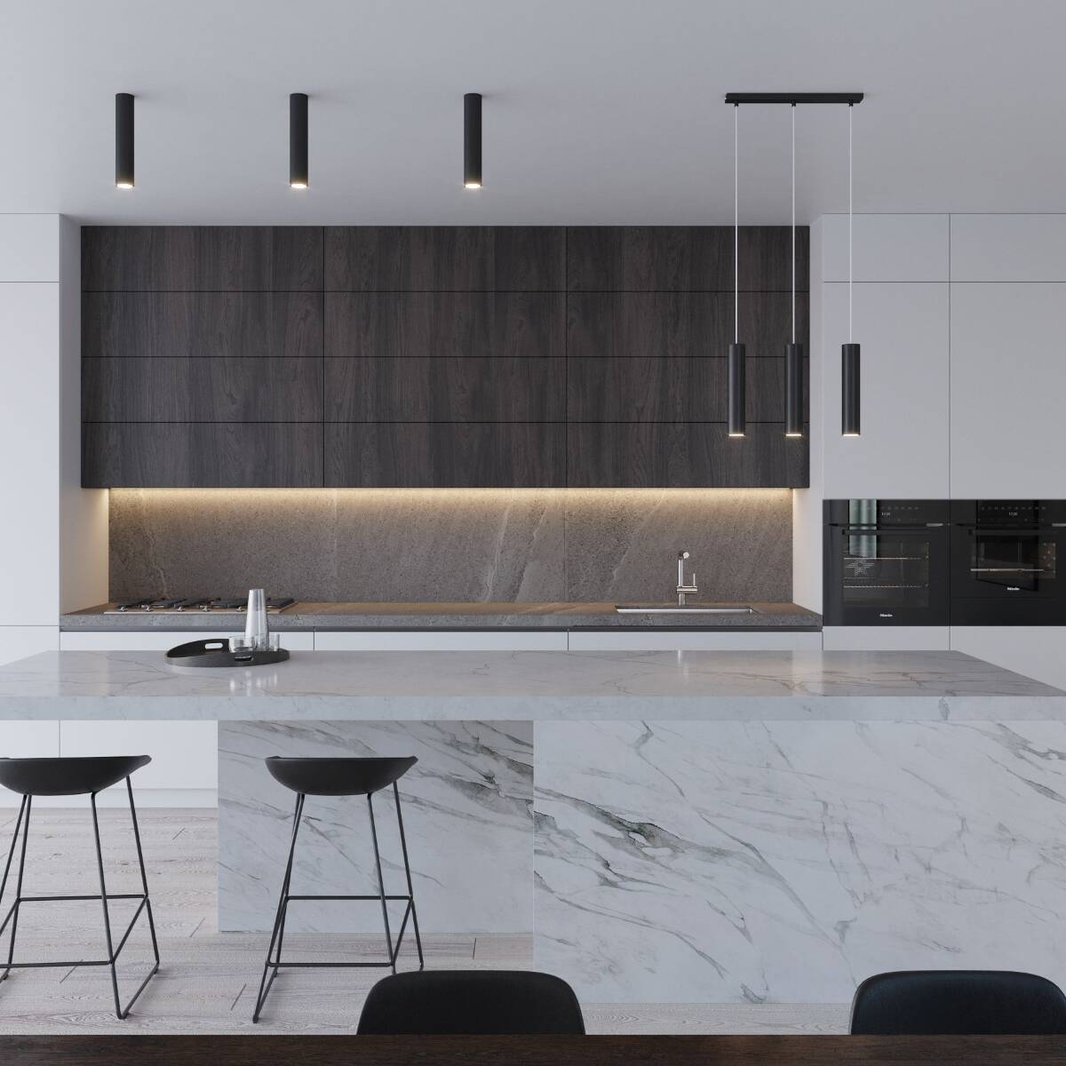 Hängeleuchte "Lagos 3L" – Pendelleuchten in Schwarz | Dexity Lichtdesign