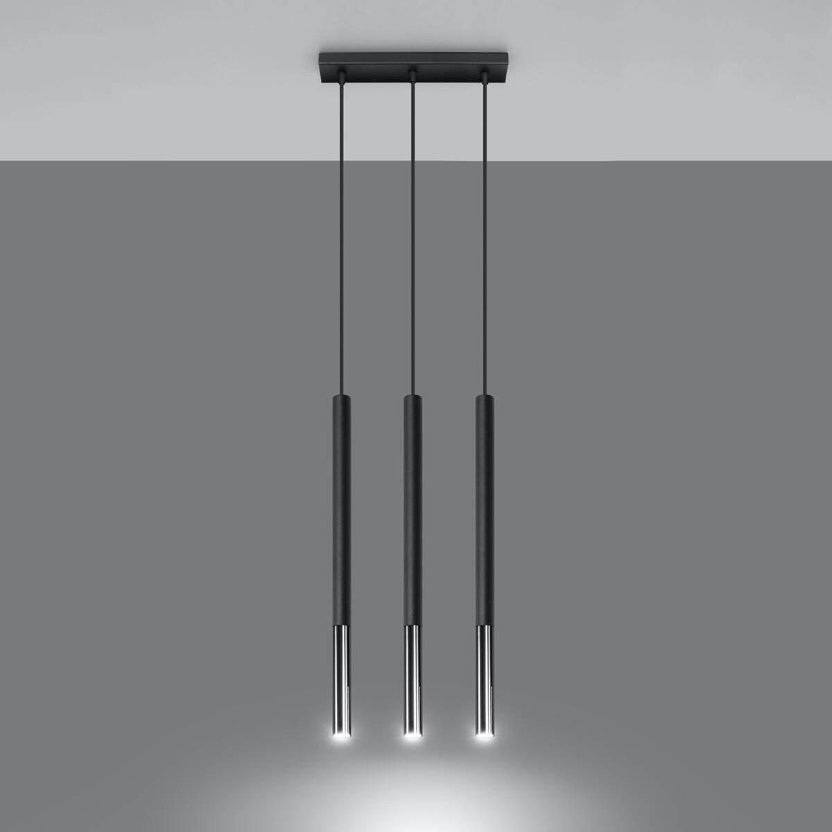 Hängeleuchte "Mozaica 3L" – Pendelleuchten in Chrom | Dexity Lichtdesign