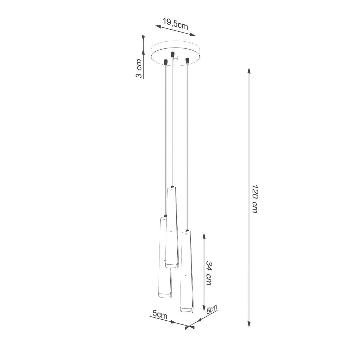 Hängeleuchte "PRYSM 3P"