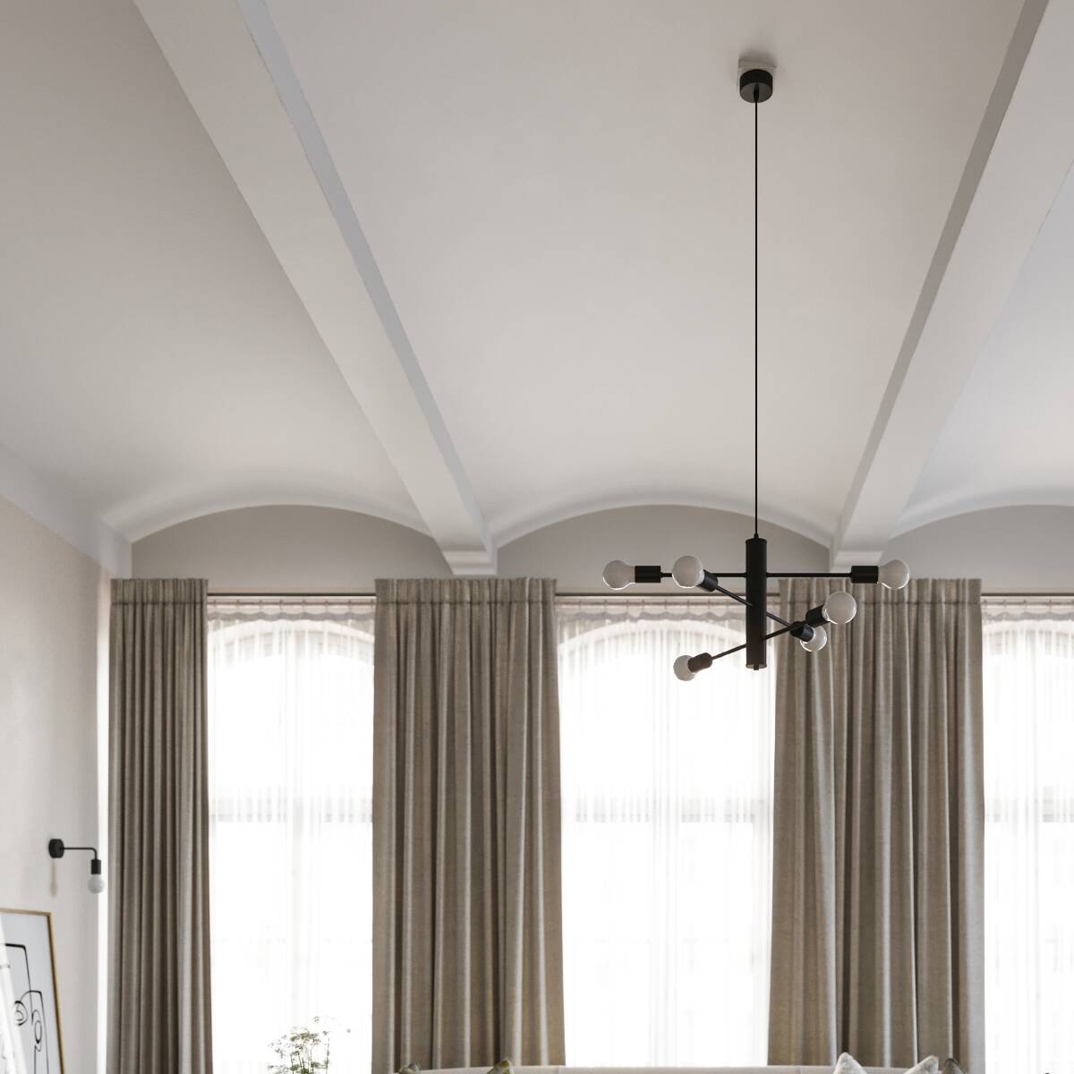 Kronleuchter "Duomo 3M" – Kronleuchter in Schwarz | Dexity Lichtdesign