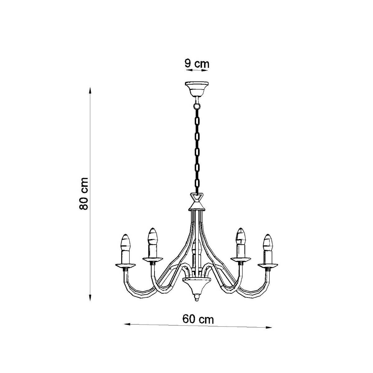 Kronleuchter "Minerwa 5" – Kronleuchter in Weiß | Dexity Lichtdesign