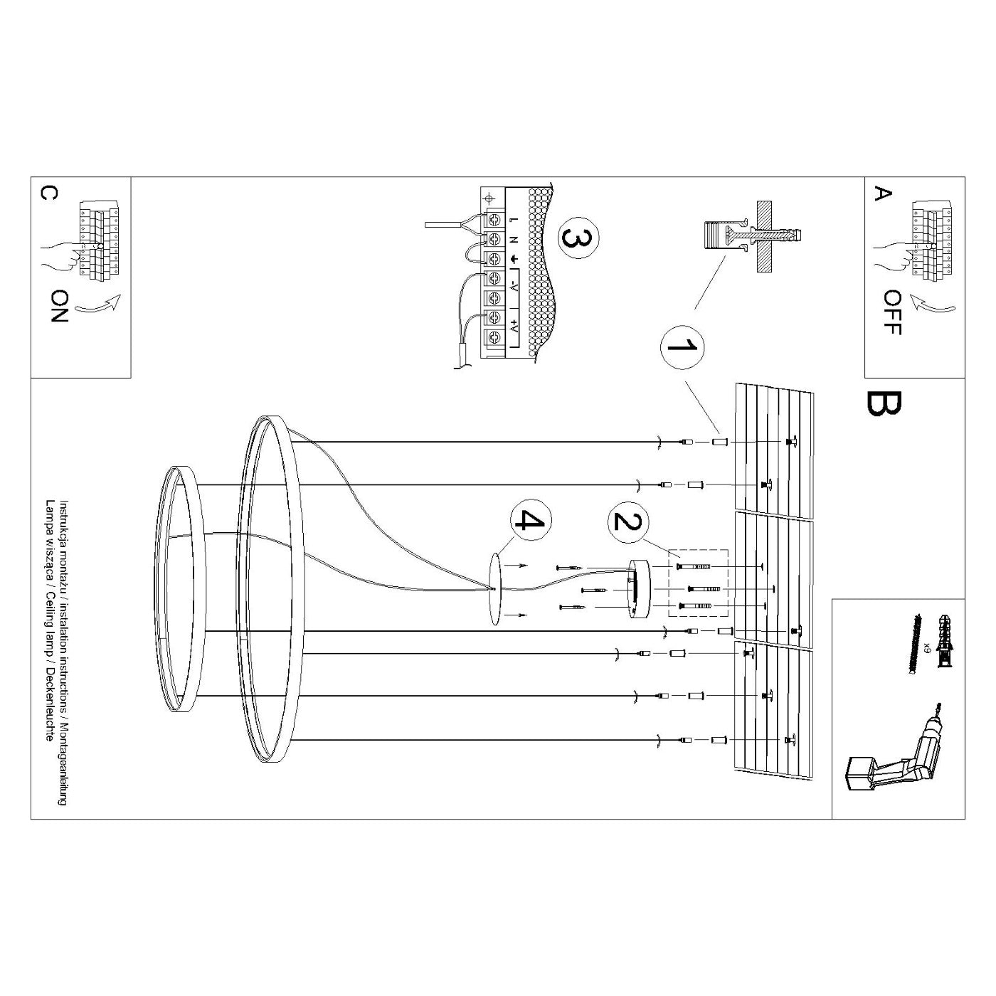 Kronleuchter "RIO 2" 3000K