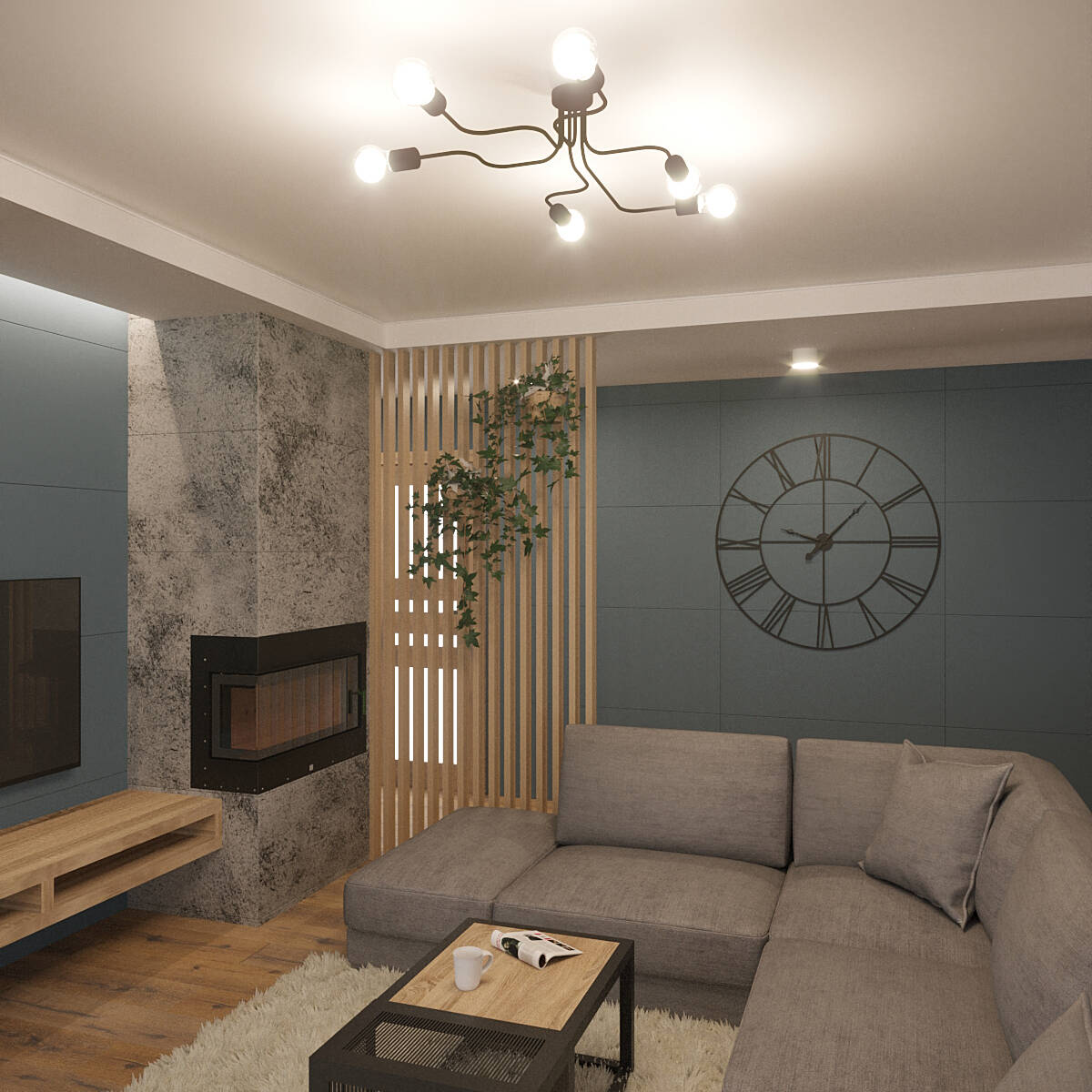 Deckenleuchte "Vector 6" – Deckenlampen in Weiß | Dexity Lichtdesign