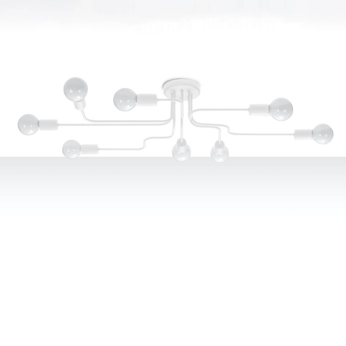 Deckenleuchte "Vector 8" – Deckenlampen in Weiß | Dexity Lichtdesign