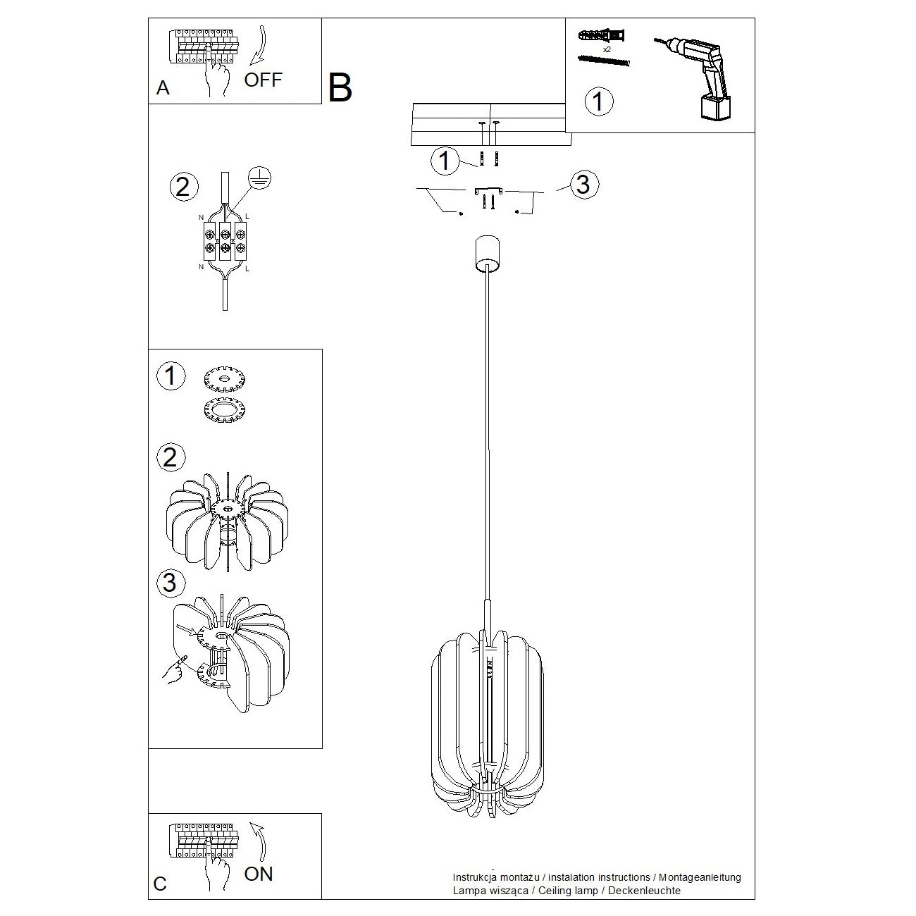 Pendelleuchte "MULA 27"