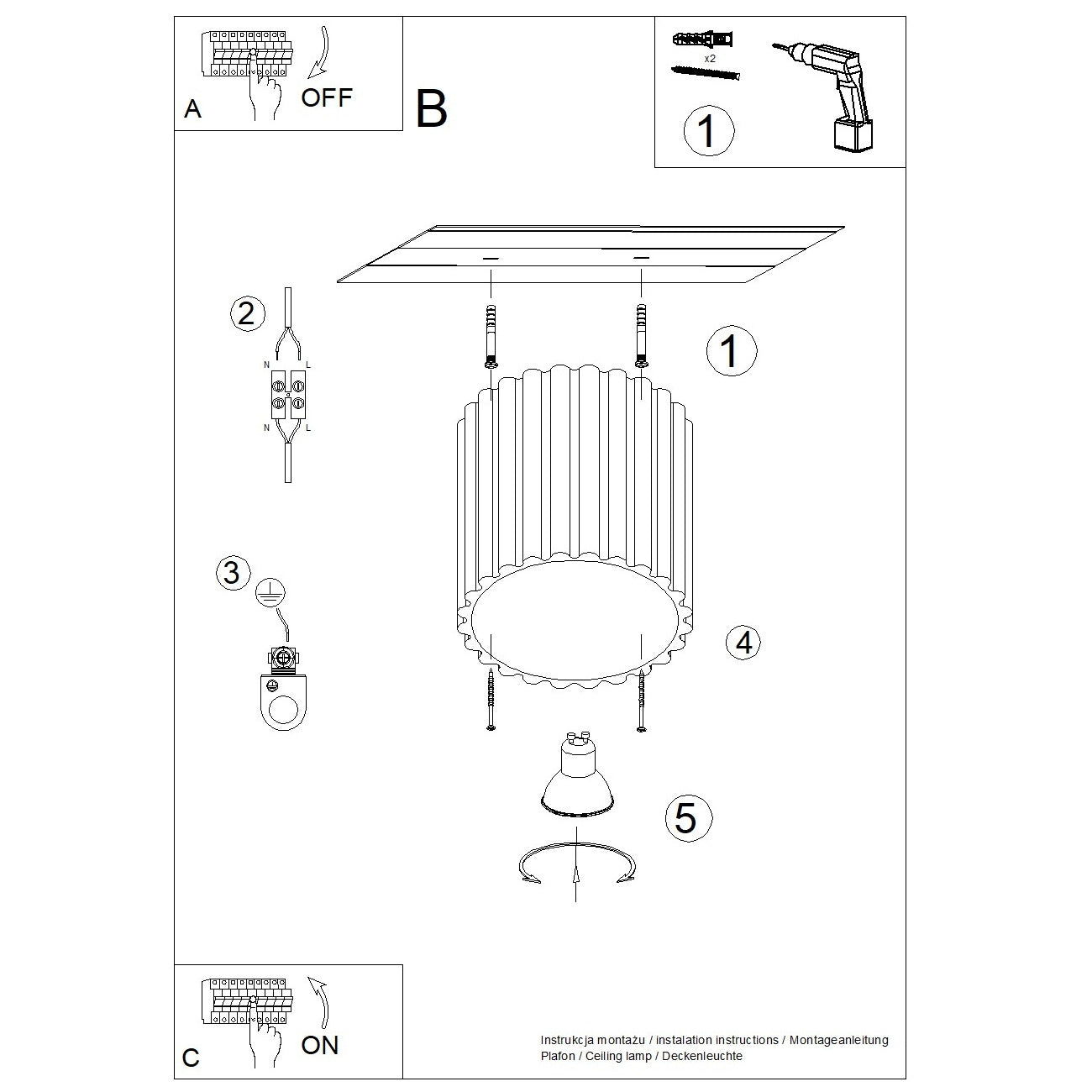Deckenleuchte "AURA"
