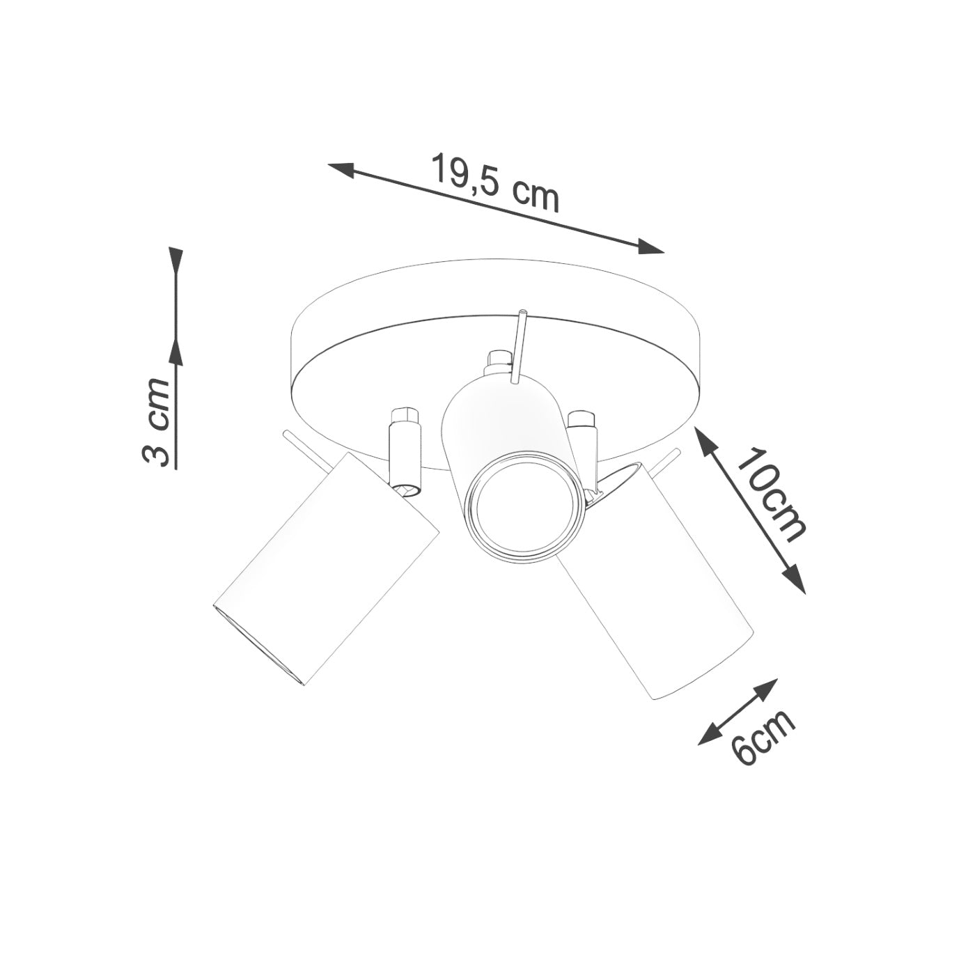 Deckenleuchte "RING 3P"