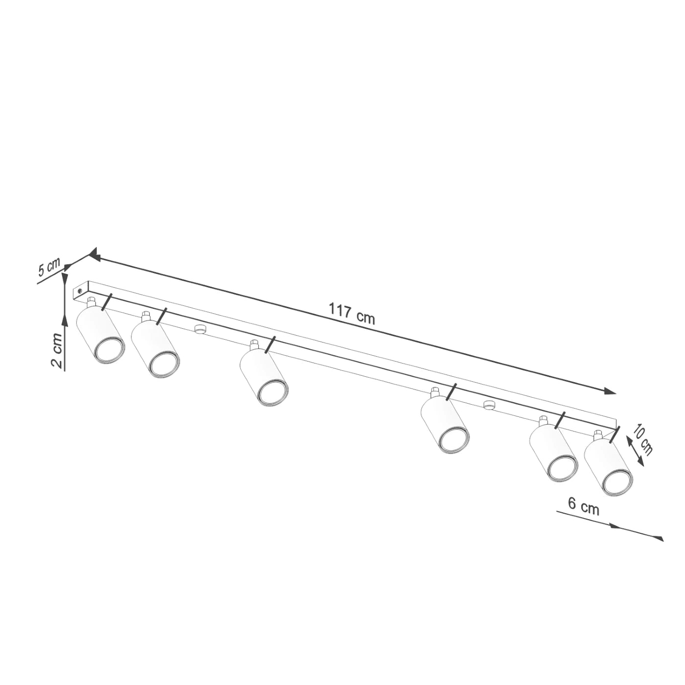 Deckenleuchte "RING 6L"