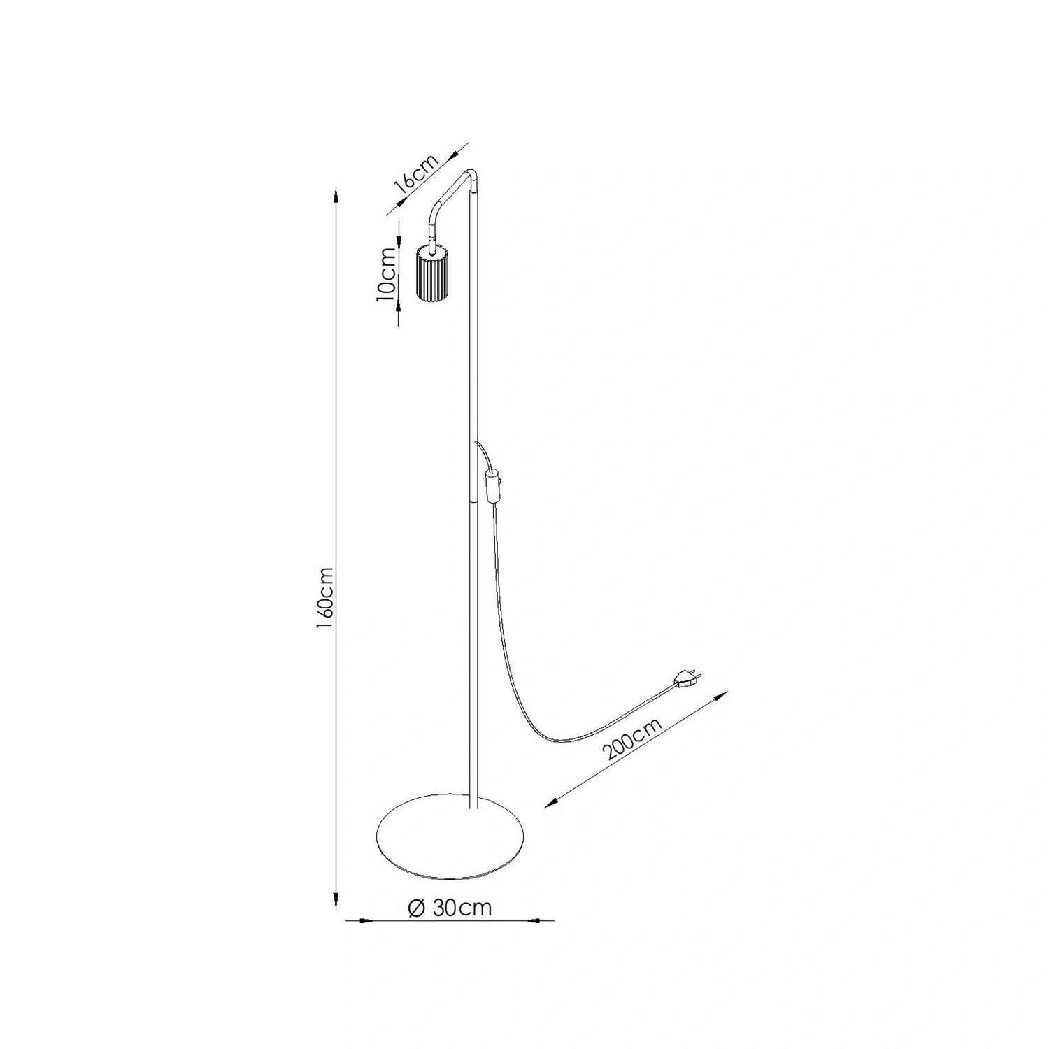 Stehlampe "KARBON 1"