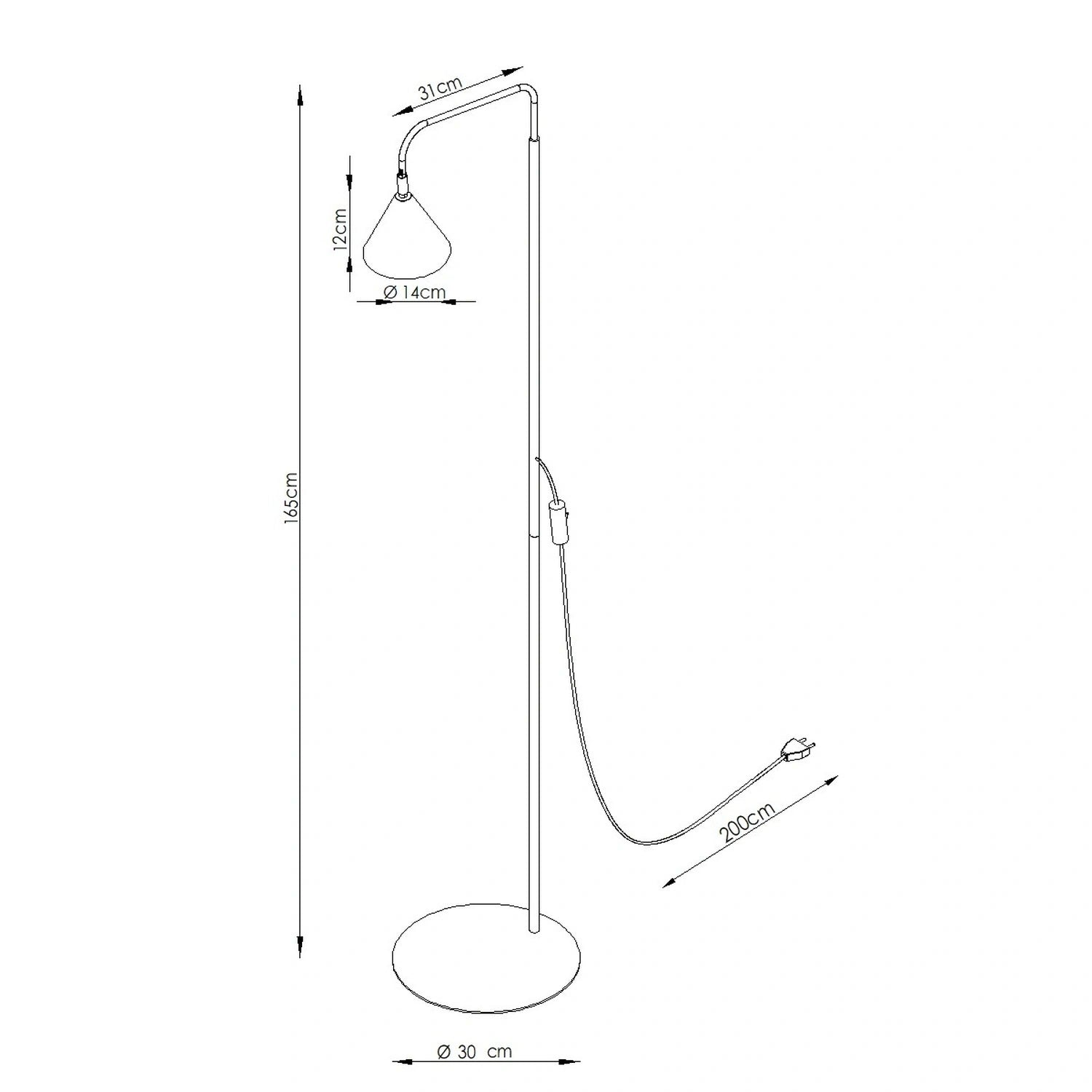 Stehlampe "NOX"