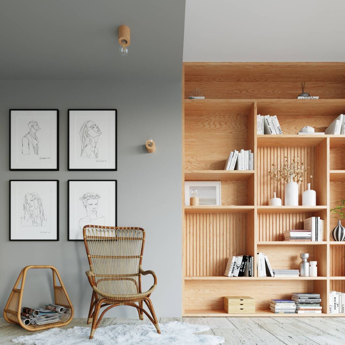 Holz - Tischlampe "Salgado" – Schreibtischlampen in Naturholz | Dexity Lichtdesign
