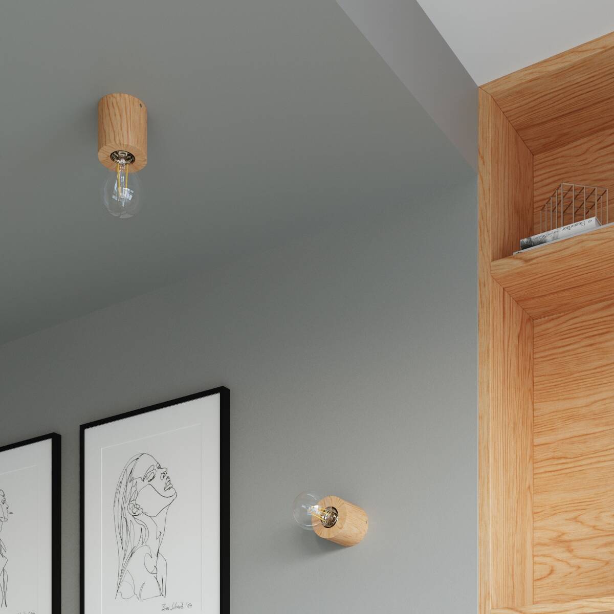 Holz - Tischlampe "Salgado" – Schreibtischlampen in Naturholz | Dexity Lichtdesign