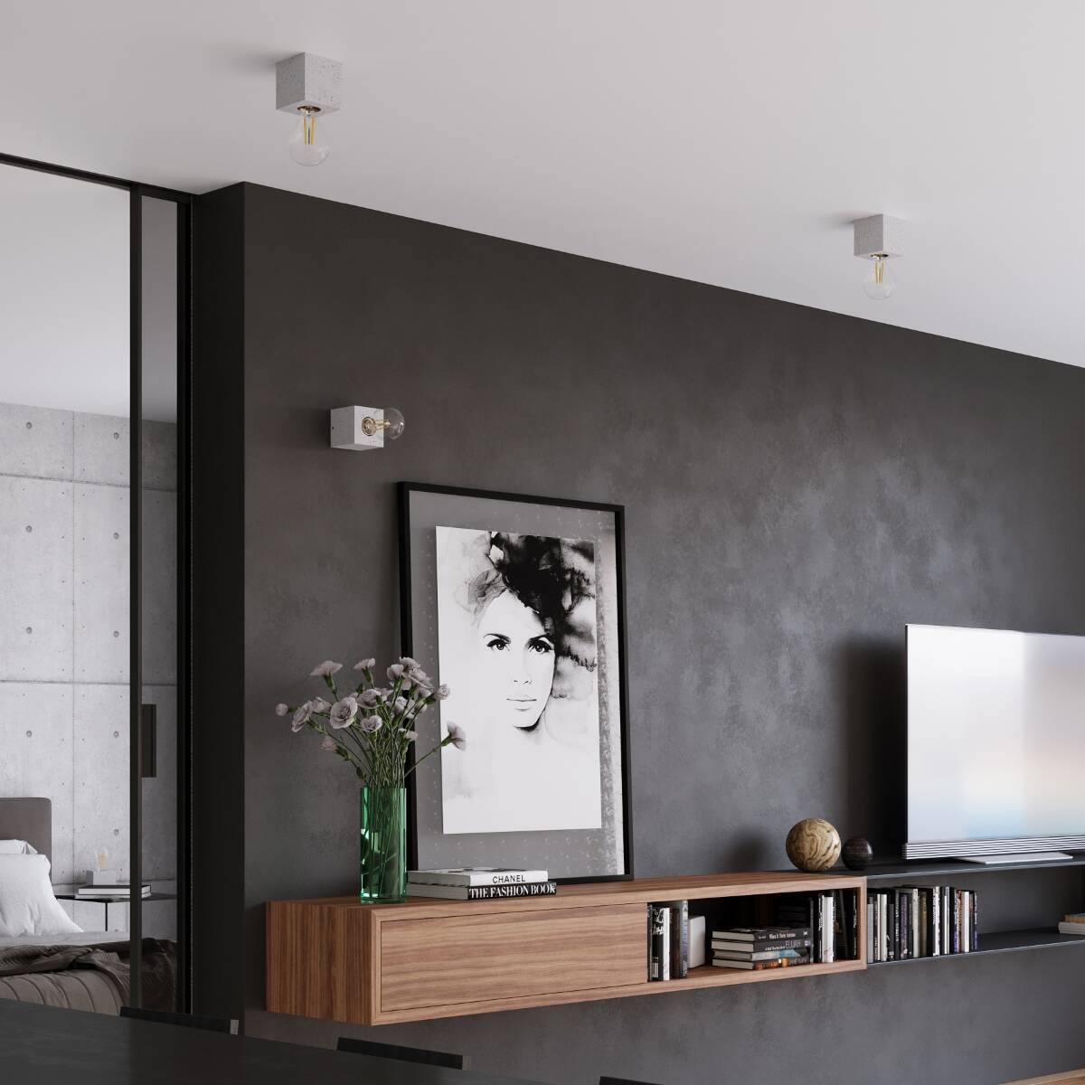 Beton - Tischleuchte "Ariz" – Schreibtischlampen in Betongrau | Dexity Lichtdesign