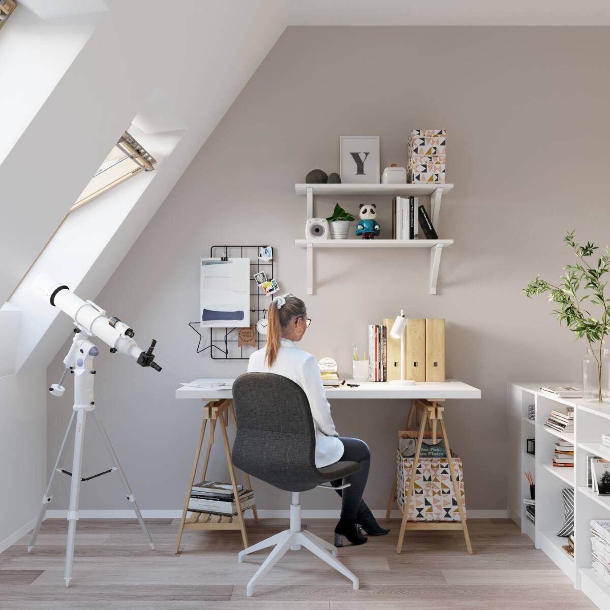 Tischleuchte "Ring" – Schreibtischlampen in Weiß | Dexity Lichtdesign