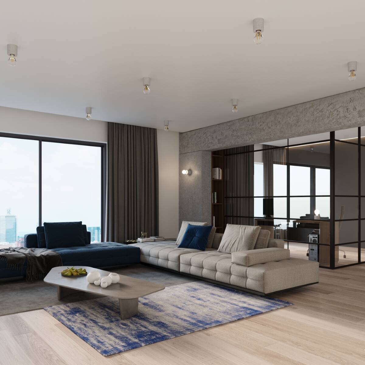 Beton - Tischleuchte "Salgado" â Schreibtischlampen in Betongrau | Dexity Lichtdesign