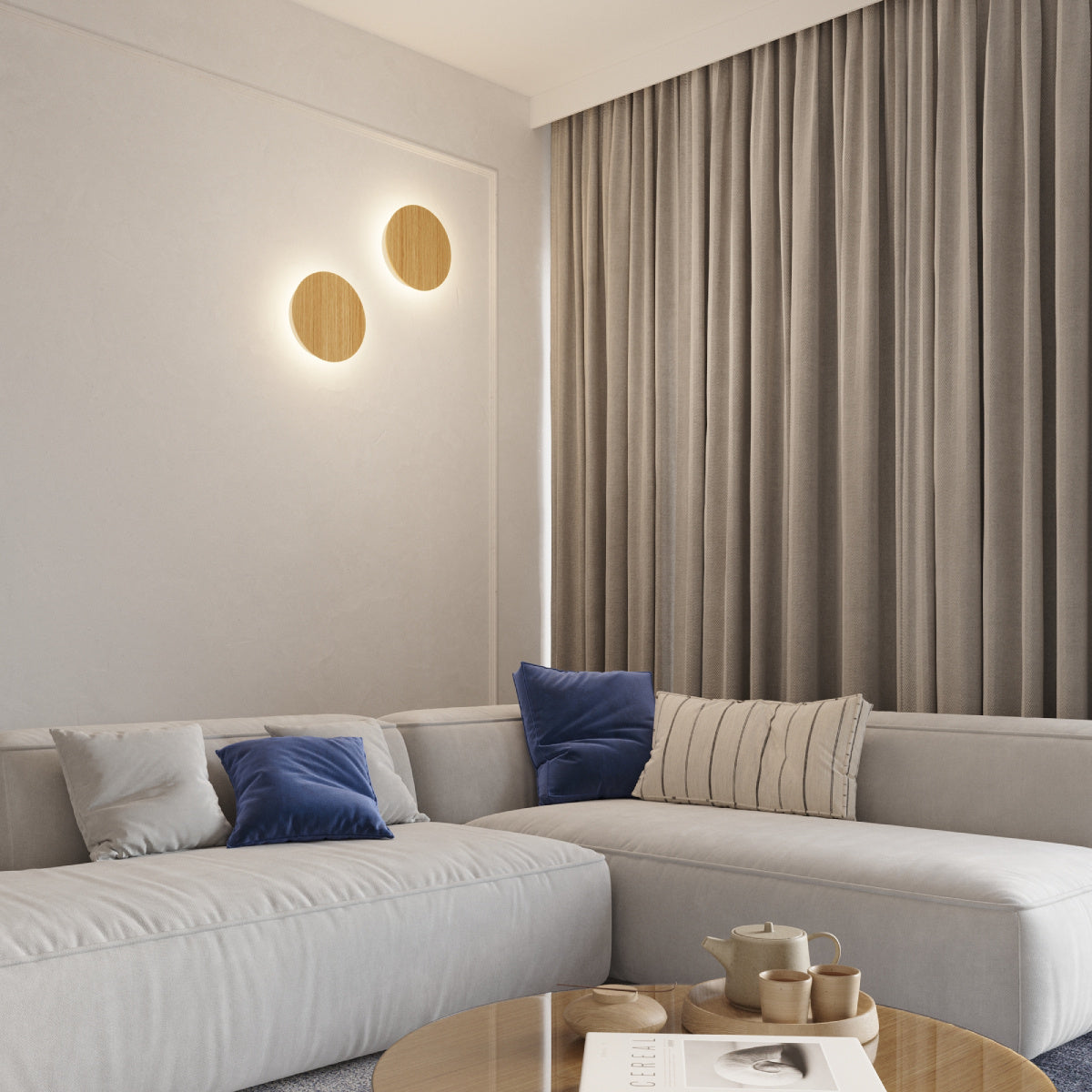 Naturholz-Wandleuchte "BORGEN"