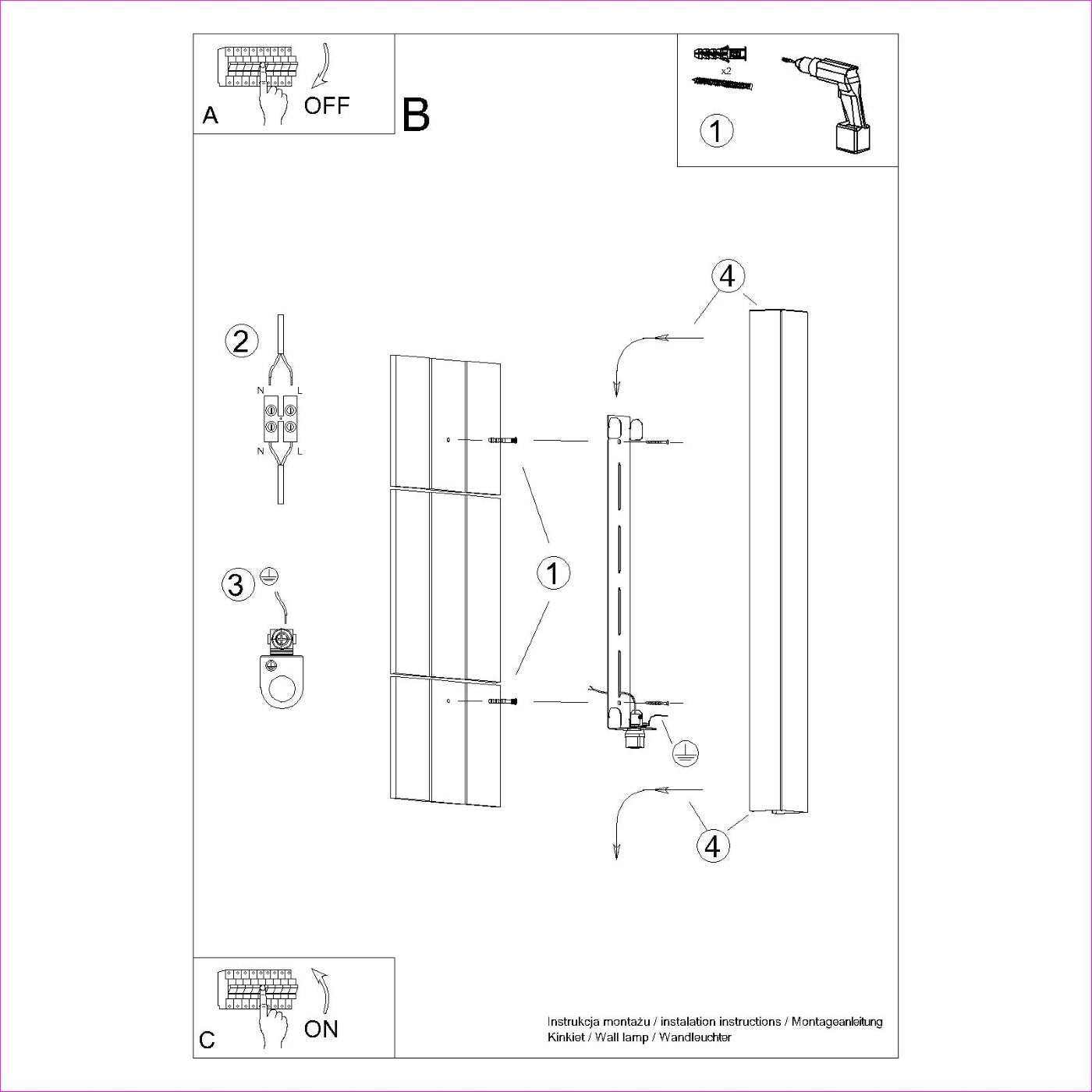 Wandleuchte "FREYA 60"