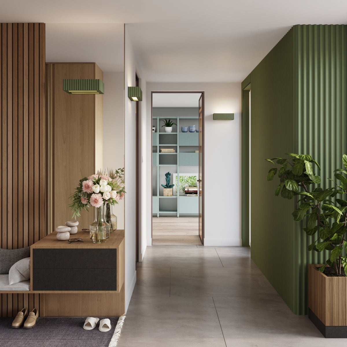 Keramik Wandleuchte "RIGATA"