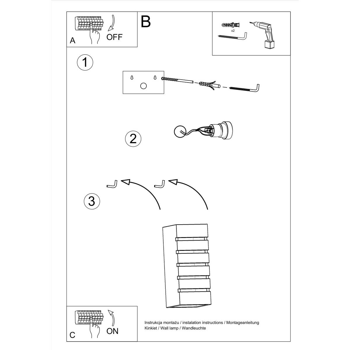 Keramik - Wandleuchte "Samir" – Wandlampen in Weiß | Dexity Lichtdesign
