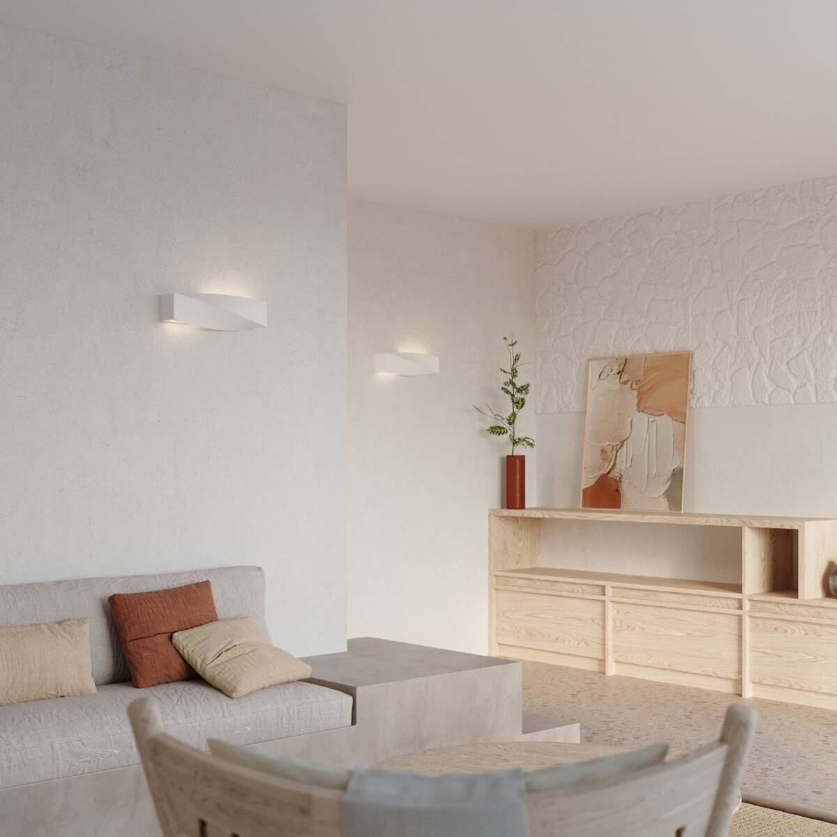 Keramik - Wandleuchte "Sigma" – Wandlampen in Weiß | Dexity Lichtdesign