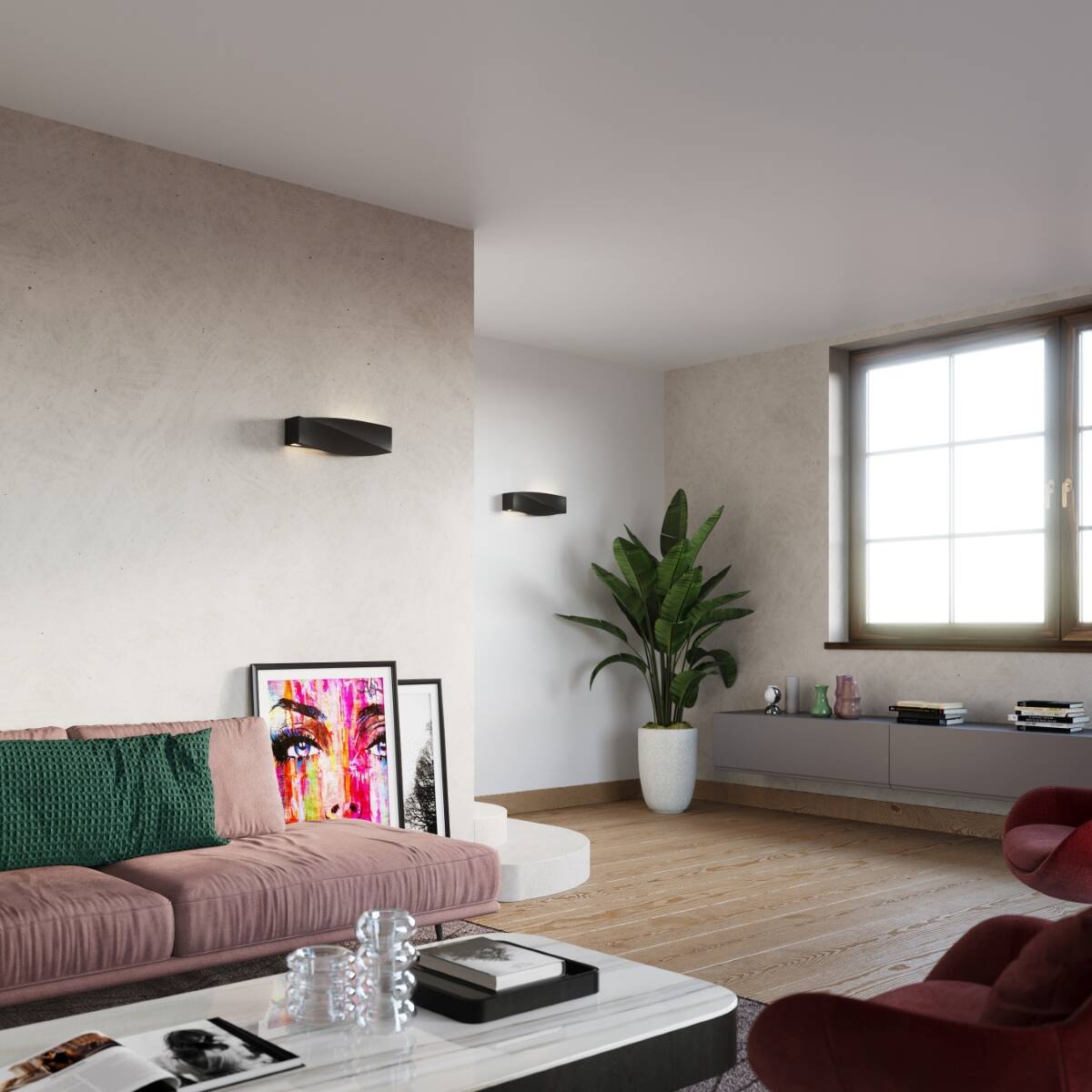 Keramik - Wandleuchte "Sigma" – Wandlampen in Schwarz | Dexity Lichtdesign