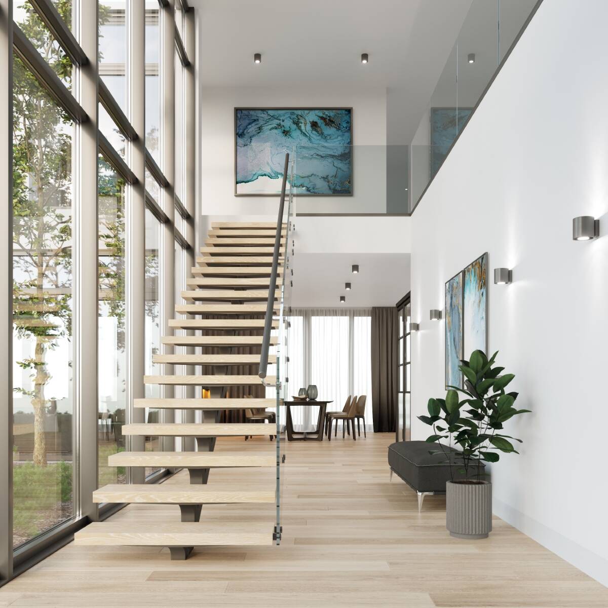 Wandleuchte "Orbis 1" – Wandlampen in Anthrazit | Dexity Lichtdesign