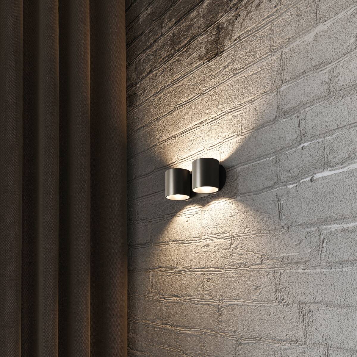 Wandleuchte "Orbis 2" – Wandlampen in Schwarz | Dexity Lichtdesign