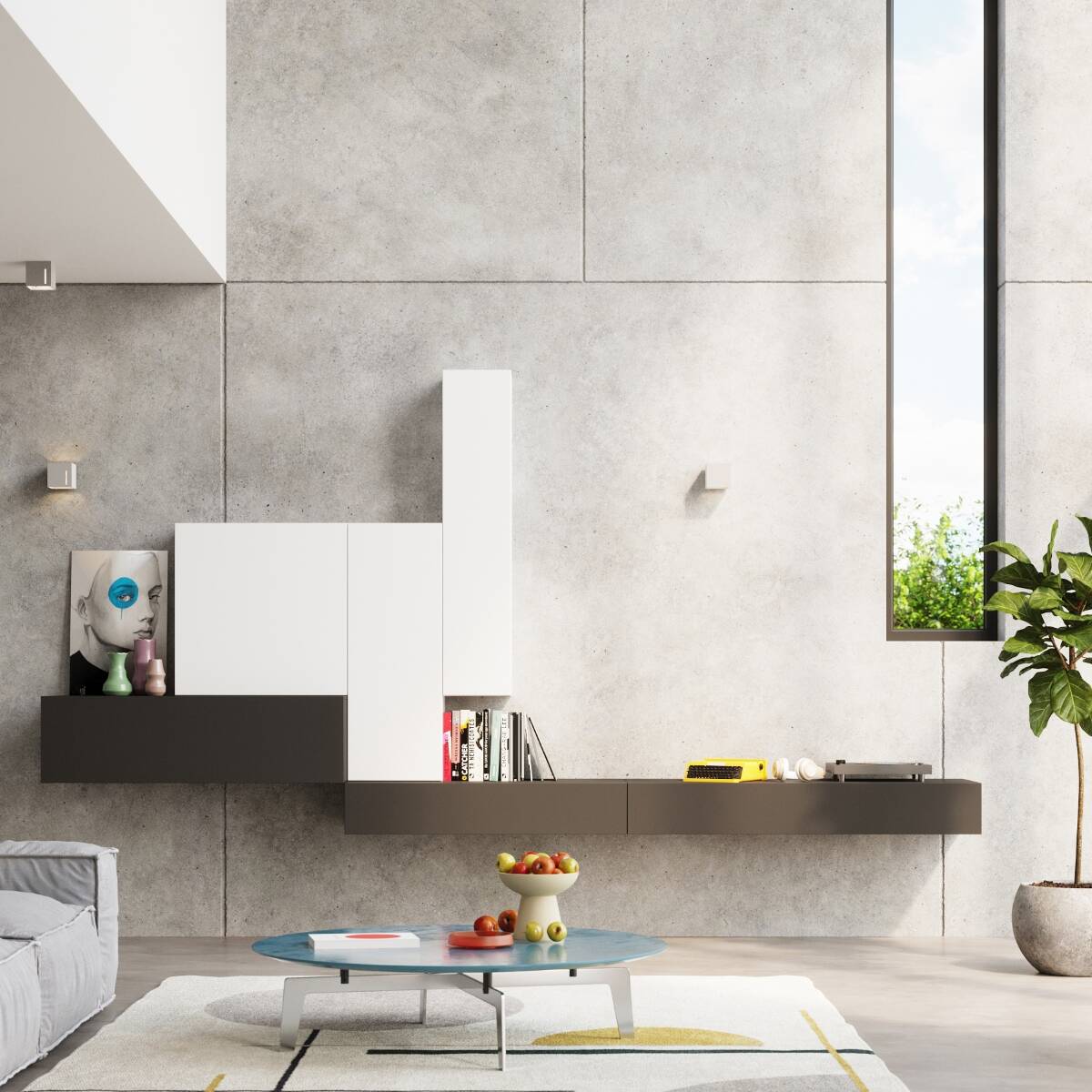 Wandleuchte "Cubo" – Wandlampen in Grau | Dexity Lichtdesign