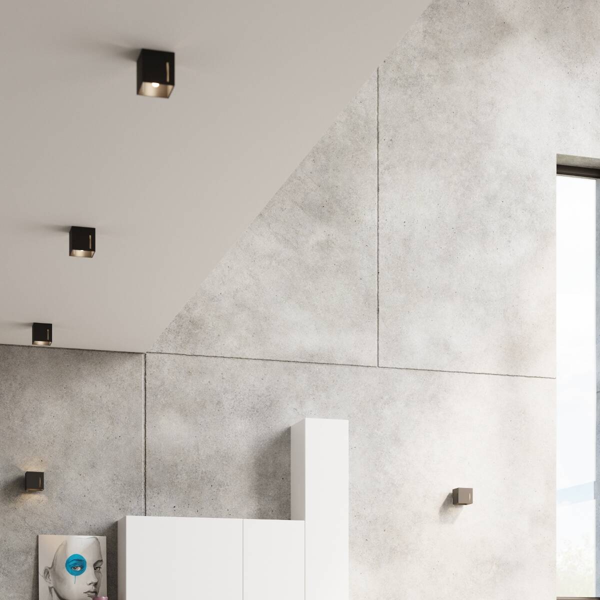 Wandleuchte "Cubo" – Wandlampen in Schwarz | Dexity Lichtdesign