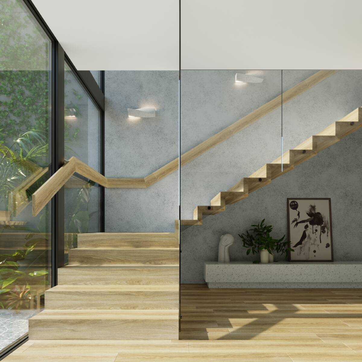 Beton - Wandleuchte "Sigma" â Wandlampen in Betongrau | Dexity Lichtdesign