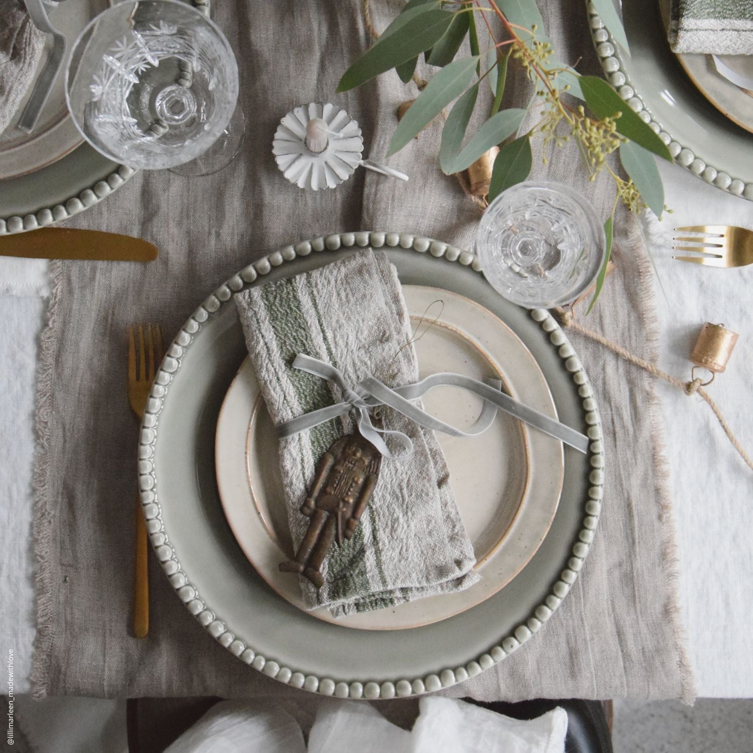 Servietten-Set "Antique Tales" – 100 % Leinen