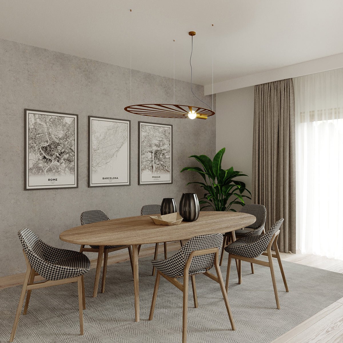 Hängeleuchte "LEHDET" – Pendelleuchte in Golden | Dexity Lichtdesign