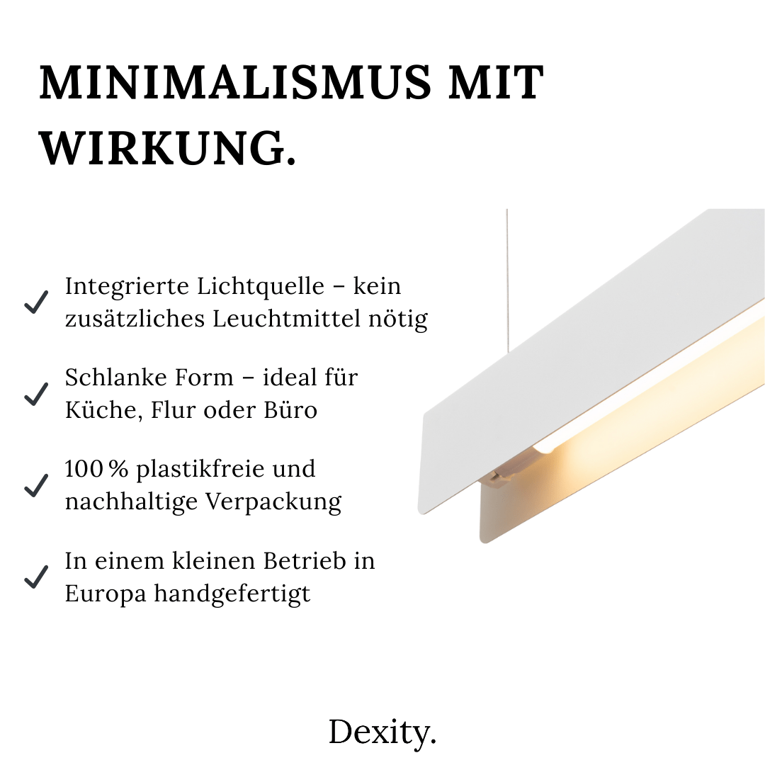 Hängeleuchte „Spark“ – Pendelleuchten in Weiß | Dexity Lichtdesign