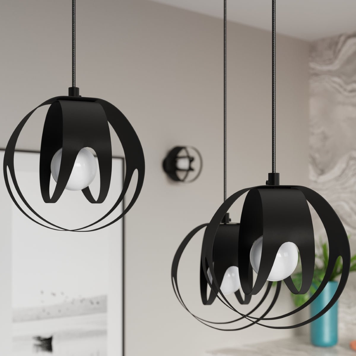 Hängeleuchte "TULOS 3L" – Pendelleuchten in Schwarz | Dexity Lichtdesign