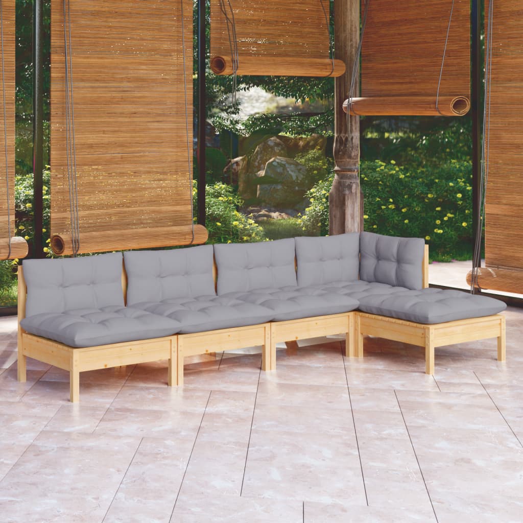 5-tlg. Garten-Lounge-Set