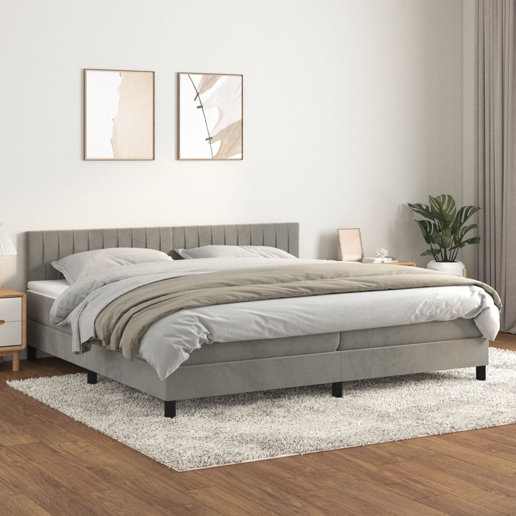Boxspringbett ''Striped'' mit Matratze 200x200 cm
