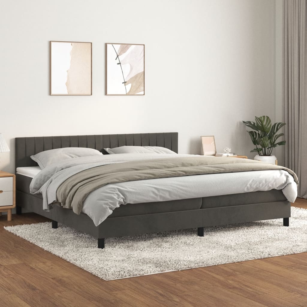Boxspringbett ''Striped'' mit Matratze 200x200 cm