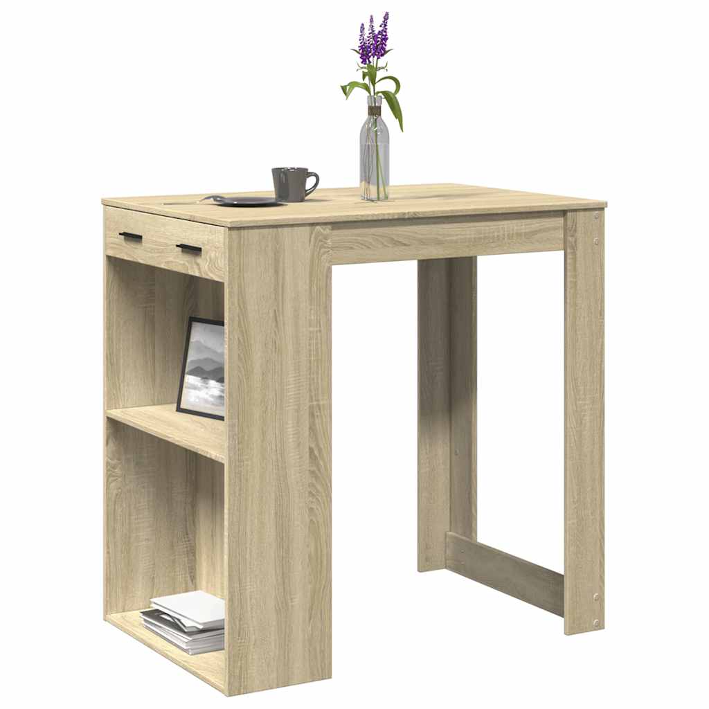 Bartisch mit Regal 102x70x103,5 cm