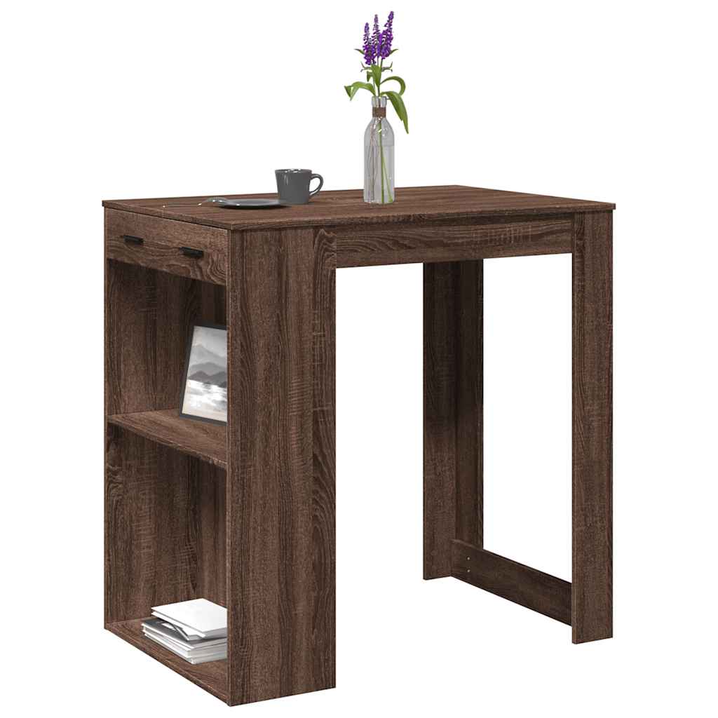 Bartisch mit Regal 102x70x103,5 cm