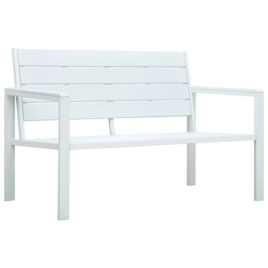 Gartenbank 120 cm HDPE Holz-Optik